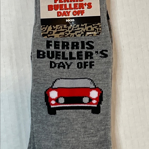 Ferris Bueller's Day Off Gray Casual Socks - Picture 2 of 4